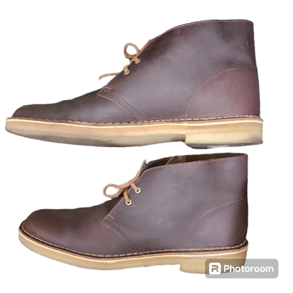Clarks Original Desert Boot Evo Beeswax Leather Size 10.5 - Picture 4 of 6